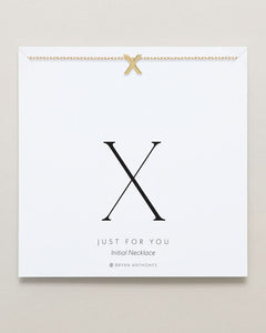 Just For You Initial Necklace — X