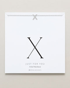Just For You Initial Necklace — X