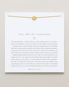 You Are My Sunshine Icon Necklace (Mother Son)