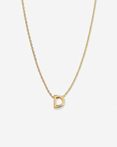 Just For You Initial Necklace — D