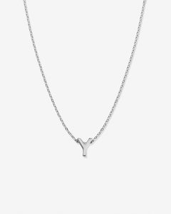 Just For You Initial Necklace — Y