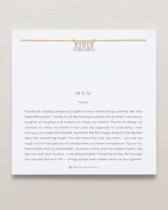 Mom Baguette Dainty Necklace