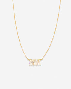 Radiance Baguette Dainty Necklace