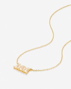 Mom Baguette Dainty Necklace