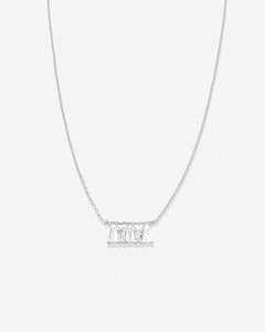 Beautifully Broken Baguette Dainty Necklace