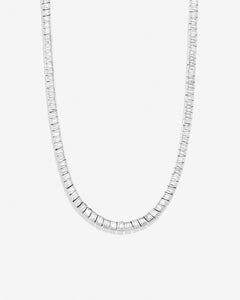 Mom Baguette Tennis Necklace