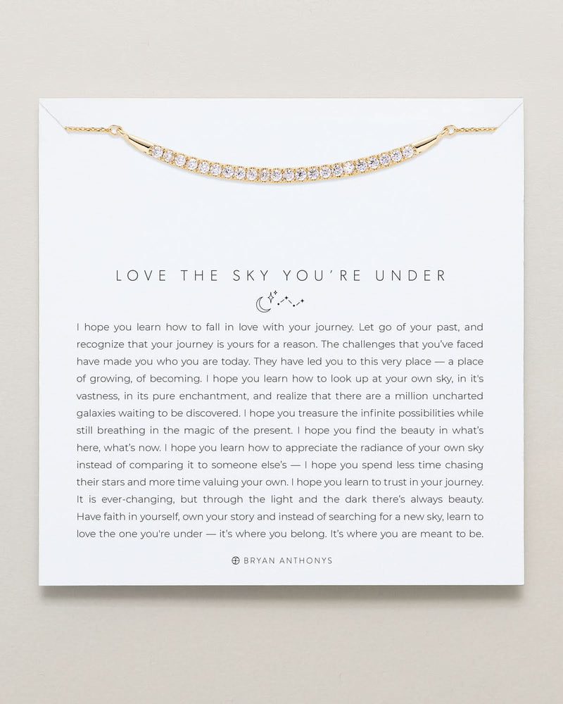 Love The Sky You're Under Pave Necklace