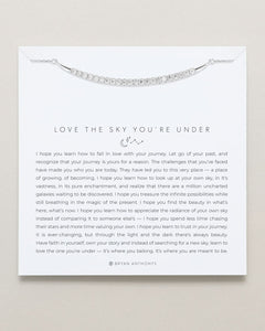 Love The Sky You're Under Pave Necklace