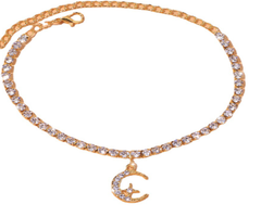 Star Moon Novelty Personality Anklet