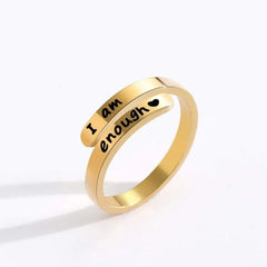 Engraved Adjustable Ring