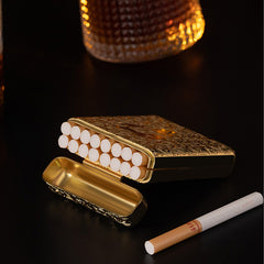 Luxury Vintage Engraved Cigarette Case for 16/20 Cigarettes
