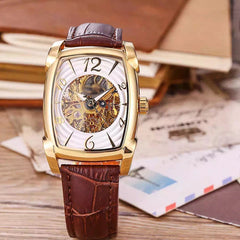 Mechanical Movement Engraved Men's Watch
