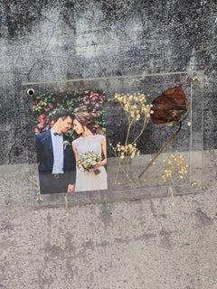 Wedding Picture Frame - Add Your Own Pressed Flowers