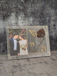 Wedding Picture Frame - Add Your Own Pressed Flowers