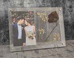 Wedding Picture Frame - Add Your Own Pressed Flowers