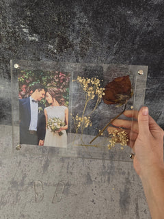 Wedding Picture Frame - Add Your Own Pressed Flowers